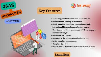Tax Print :   Automated 26AS Reconciler Software in Mumbai